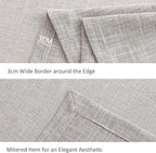 maxmill Flaxy Faux Linen Tablecloth with 2-Tone Slubby Yarn Textured Weaves Wrinkle Resistant Anti-Shrink Soft Table Cloth for Kitchen Dining Restaurant Tabletop Rectangle 60 x 120 Inch Linen