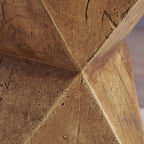 Geometric Side Table: Abstract Hourglass Design Lightweight Concrete Structure - Modern Accent Table for Art Collectors Display Spaces & Gallery Settings