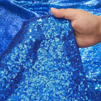 Sequin Table Runners 2 Pieces Royal Blue Table Runners 12x72 Inch Glitter Dining Table Cover for Party Wedding Birthday Reception Banquet Decoration Spring Party Chair Sashes