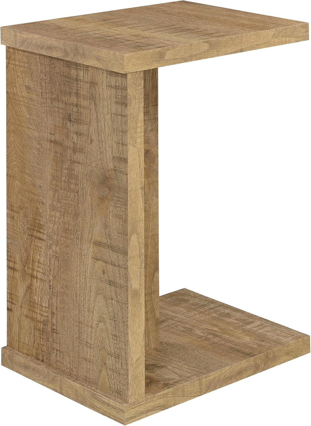 Coaster Home Furnishings - Clower - Wood - C-Shaped Side Table with Rectangular Top, Open Form, and Square Edges - Living Room - Mango - 930277
