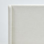 California King Upholstered Bed Frame 52" Tall Wingback Headboard