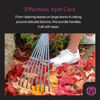 Yard Butler World’s Greatest Rakes | Heavy Duty All Steel Rake with Ergonomic Garden Claw, Free-Floating Tines & Long Metal Handle – Lawn, Yard, Bed, Landscape for Leaves, Grass & Debris,, Bundle Pack
