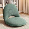 Xuhal Floor Chair with Back Support Adjustable 5 Foldable Position Floor Seat Thick Padded Tatami Seat Flexible Bleacher Recliner for Living Room Beach Bedroom Adults Meditation Reading Gaming(Green)