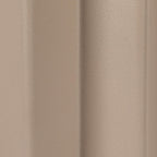 Creative Co-Op Pleated Metal Side Table, Beige