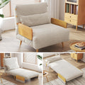 JASIWAY Convertible Sleeper Sofa Chair, 28" Modern Futon Chair for Adults