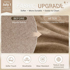 Zihanhome 45" Entryway Bench Upholstered Storage Bench for Bedroom(Brown) | Shoe Rack Bench for Living Room, Hallway, Mudroom, Balcony, Sturdy Indoor Bench Seat Holds Up to 300 lbs