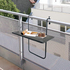 AKTIVE Folding Balcony Table, Grey, 61034