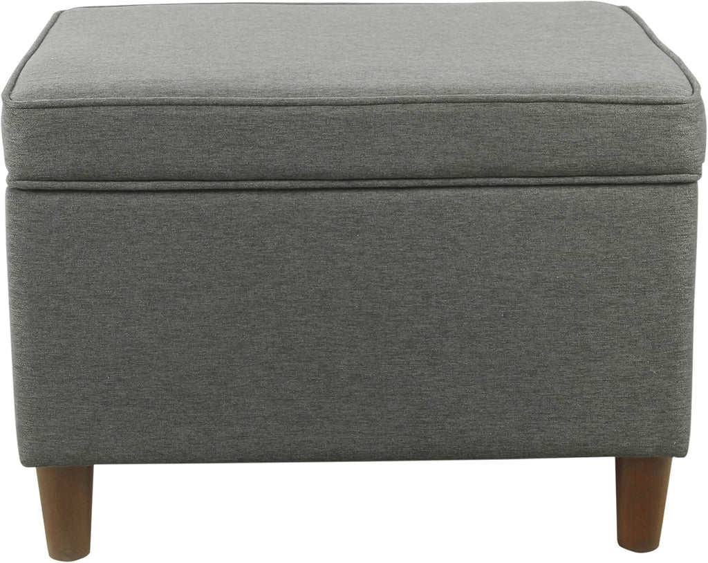 HomePop 24" Storage Ottoman - Gray