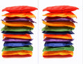 Multicolored Bean Bags, Strong Nylon Bean Bags, 5" Inch (Multicolored, 24 Pack)