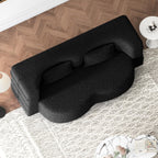 Black Modern Sleeper Sofa - Foam Filled & Assembly Free
