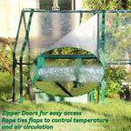 Gardzen Mini Greenhouse, Portable Cold Frame Green House Indoor Outdoor, Small Greenhouse for Seed Starting & Plant Protection, 71.7"(L) x36.2(W) x42.5(H)