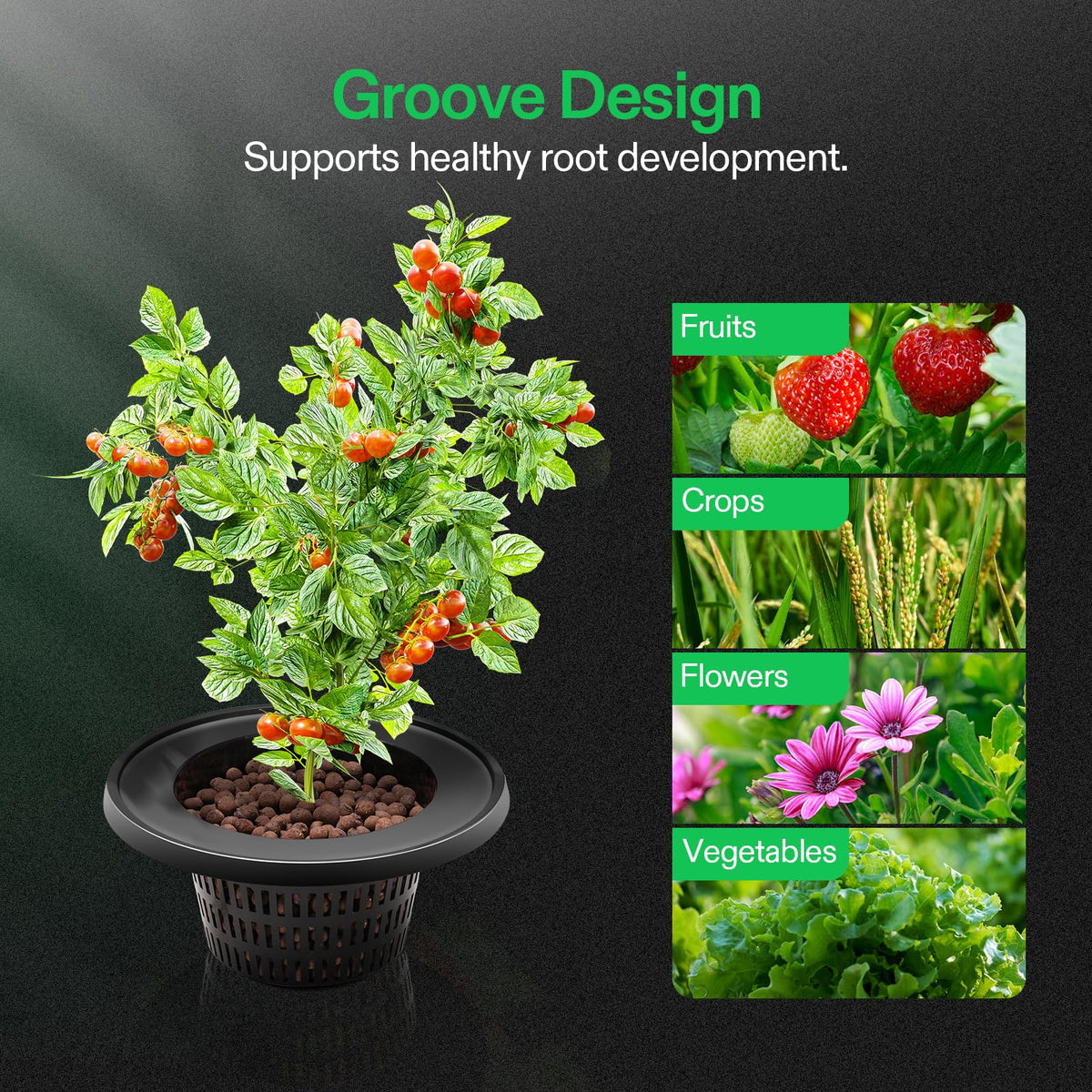 VIVOSUN DWC Hydroponics Grow System with Top Drip Kit 4 Buckets