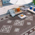 HiiARug Outdoor Rug for Patios Clearance 9'x12' Outdoor Plastic Straw Rug Waterproof Patio Camping Rug Reversible RV Mat Outdoor Area Rugs for Outdoors, RV, Patio, Backyard, Deck, Camping
