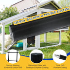 Sunnyglade Hardware Cloth, 1/2 Inch 48" x 100 ft Black Vinyl Metal Mesh Roll, 19 Gauges Chicken Wire Fence Roll, Welded Wire Fencing PVC Coated Wire Fence Rolls for Chicken Coop, Poultry (Black)