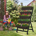 TOREVSIOR 5-Tier Vertical Raised Garden Bed, Elevated Herb Planter Box