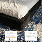 Homkdom Cloud Bed Frame Queen Size with 9.4" Removable Headboard