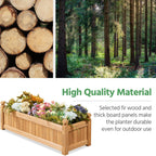 Yaheetech 43.5" Wooden Raised Garden Bed Rectangular Planter Box, 1pcs