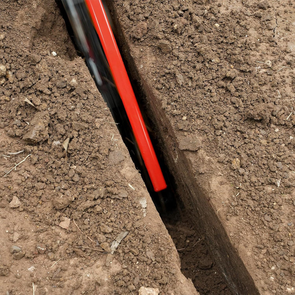 429cc 14HP Kohler Gas Powered E-Start Cable Ditching Mini Trencher,24'' Trench Depth, 27pcs Carbide Alloy High-Pressure Teeths,TCR1500 (Red)