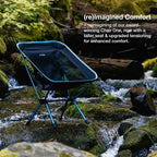 Helinox Chair One (re) High-Performance Camping Chair, Lightweight Compact Collapsible Outdoor Chairs, Backpacking, Picnic, Adventures, Heritage Multi Block