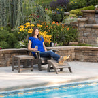 LIFETIME 60291 Adirondack Ottoman, Shale Stone