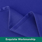 Biscaynebay Textured Fabric Round Tablecloths 60" for Round Tables diameters from 28" to 48", Royal Blue Water Resistant Folding Table Covers Washable for Dining, Kitchen, Wedding, Parties etc