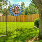WONDER GARDEN Wind Spinner - 6.2FT Large Wind Sculpture Wind Spinner Metal Windmills for Patio Lawn and Garden Outdoor Decorations