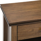 SIMPLIHOME Artisan Solid Wood 24 inch Wide Transitional-Style Bedside Nightstand Tables in Rustic Natural Aged Brown for the Living Room and Bedroom (Set of 2)