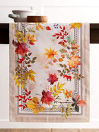 Maison d' Hermine Table Runner 100% Cotton Single Layer Table Runners 60 inches Long for Thanksgiving Christmas Decorations Home Kitchen Dining Party Wedding (Amarante, 14.5" x 60")