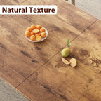 78.7 Inch Long Kitchen Table for 6-8, Dining Room Table for Kitchen Living Room, Large Rectangular Dinner Tables, Industrial Indoor Restaurant Tables with Sturdy Metal Frame(Only Table)