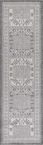 Keen Home Design Terrace Outdoor Runner Rug - 2x12 Washable Indoor/Outdoor Rug for Patio, Kitchen, Balcony, Beach, Garden, Deck and Porch, Size: 2'2"x11'10"