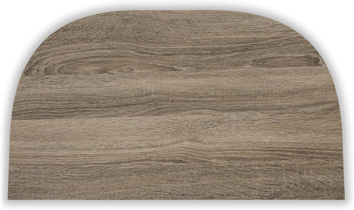 GTU Furniture Contemporary Engineered Wood Round 3-Piece Coffee Table Set, Cocktail Table with 2 Matching End Tables, Two-Tone Finish for Living Room