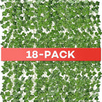 18 Pack 126 Feet Vines,Ivy,Ivy Garland,Fake Ivy,Fake Leaves,Ivy Vines,Artificial Vines,Green Vines,Leaves Room Decor,Vines for Bedroom,Wall Decor,Wedding Party