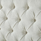 AMERLIFE Queen Size Upholstered Sleigh Bed Frame with Wingback Headboard