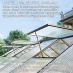 CQZY 8x10 FT Greenhouse for Outdoors,Green House for Outside,Dark Gray