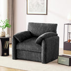 Howjoe 2 Pack Accent Chair for Living Room, Oversized Armchair, Darkgray