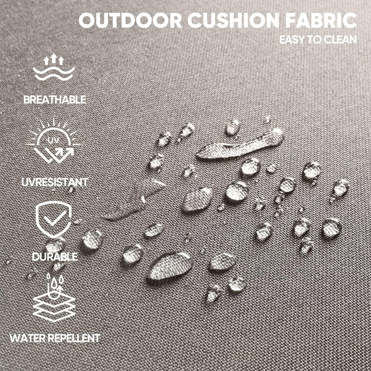 Swivel Patio Chairs sofa Set of 2 with 6" Thick Cushion - Wicker Outdoor Swivel Rocker Patio Chair ,Sofa/Glass coffee table, High Back Comfortable Outdoor Glider Chairs - Grey Wicker | Grey Cushions