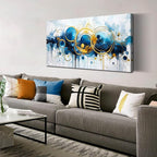Abstract Art Work for Wall Decor - Large Canvas Wall Art for Living Room - Minimalist Art Ready to Hang Size 24" x 48"