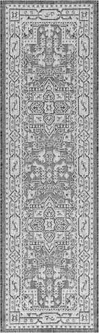 Keen Home Design Terrace Outdoor Runner Rug - 2x10 Washable Indoor/Outdoor Rug for Patio, Kitchen, Balcony, Beach, Garden, Deck and Porch, Size: 2'2"x9'11"