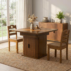 39-94 inch Extendable Dining Table for 4-10, Rectangle Expandable Long Kitchen Table with Fluted Sliding Doors, Double Tier Storage, Modern Square Dinner Table, Living Room, Farmhouse, Walnut