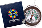 ISEO Tree of Life Wind Spinner for Yard and Garden, Hanging Outdoor Decor, Yard Art, Porch and Patio Decorations, Metal Wind Spinners Outdoor, Weather Resistant, 15”