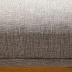Walker Edison Nash Modern Farmhouse Large Oversized Linen Ottoman, Dark Grey