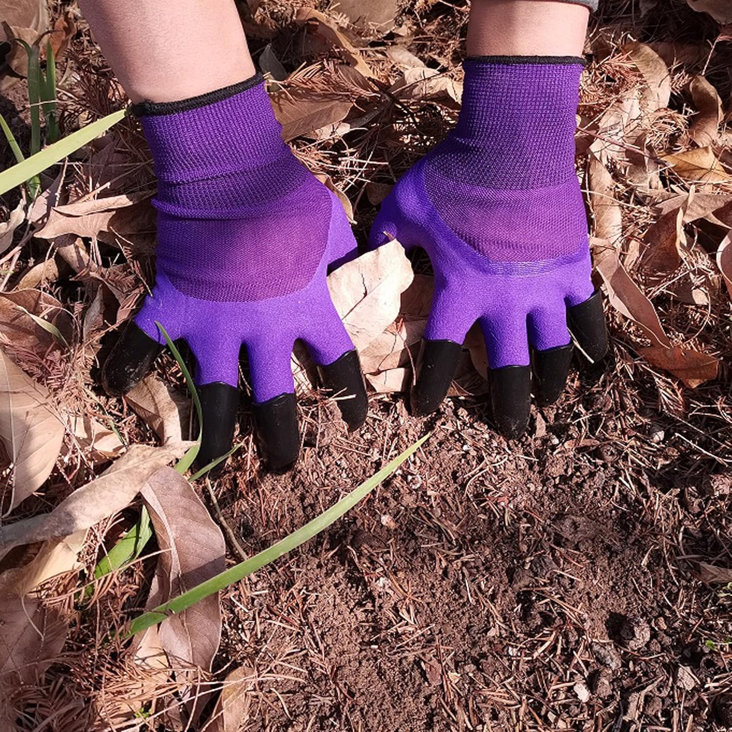 DCCPAA Garden Gloves with Claws,Claw Gardening Gloves for Digging,Planting, Weeding, Seeding-Waterproof for Men and Women