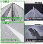 Stronger Garden Mesh Netting - 10 x 12 ft PPT Nano Bird Net Barrier, Mosquito Netting Screen for Outdoor Plants Vegetables Patios Balconies Terraces, Shading Rate 33% (Black)
