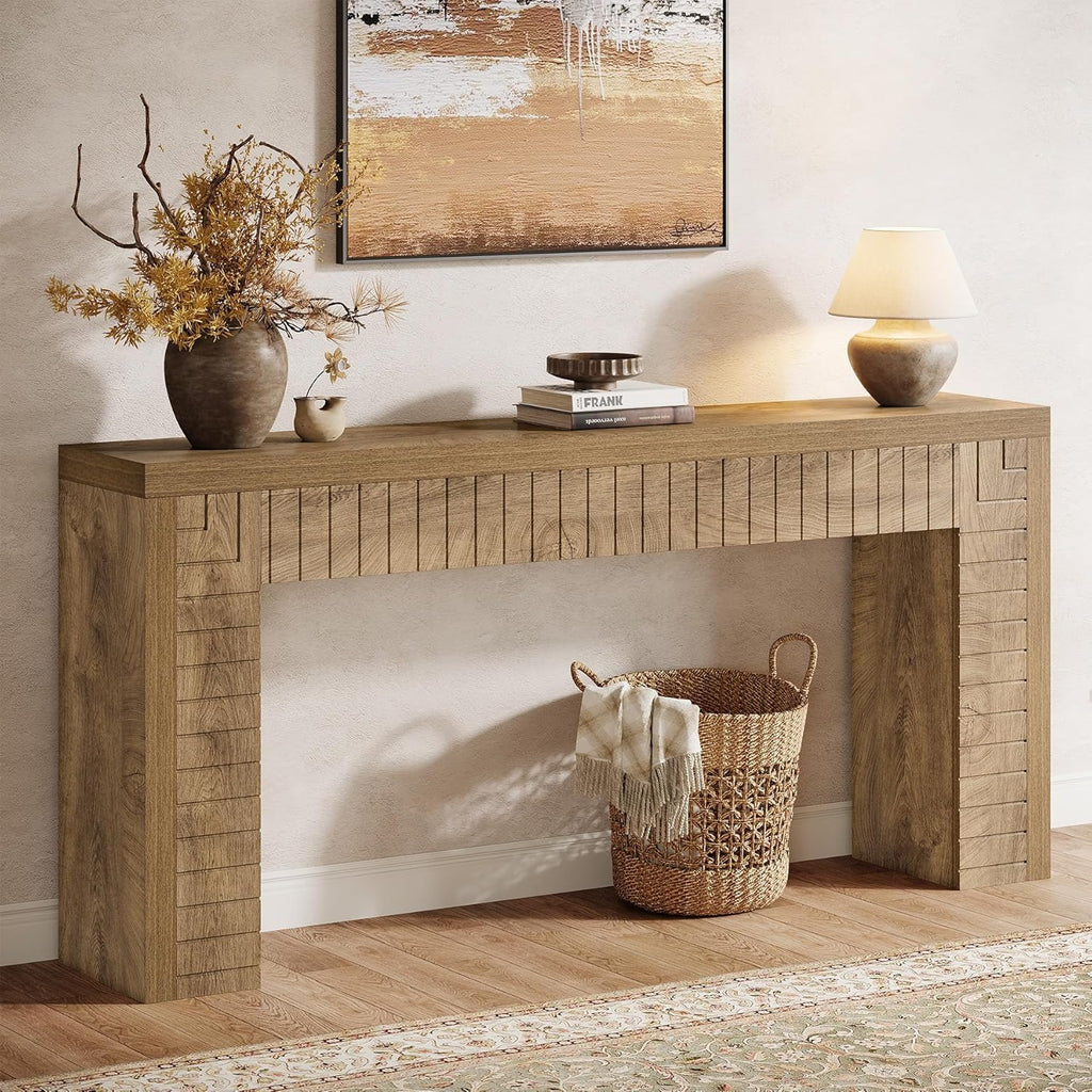 Tribesigns 70.9-Inch Extra Long Console Table for Entryway, Narrow Sofa Table Behind Couch, Suitable for Hallway, Foyer, Living Room