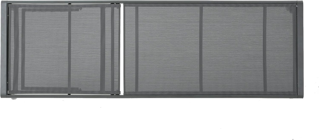 Christopher Knight Home Cape Coral Outdoor Aluminum Chaise Lounges with Mesh Seat, 2-Pcs Set, Grey / Dark Grey