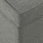 HomePop 24" Storage Ottoman - Gray