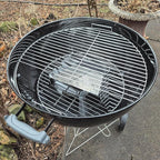 Norsk Designs Kettle Grill Indirect Cooking Kit, 21.5 Inch Stainless Steel Grate & Heat Shield, Fits 22 Inch Weber Grills (and other kettle-style grills with 21.5" grate size)