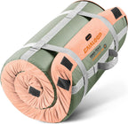 GAIALOOP Memory Foam Glamping Roll Up Futon Mattress, Japanese Floor Bed Camping Mattress Sleeping Mat for Indoor and Outdoor