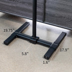 VIVO Black TV Floor Stand for 13 to 65 inch Screens, STAND-TV08 | Adjustable TV Stand for LCD LED OLED 4K Smart Flat and Curved Monitor Panels, Max VESA 400x400, Holds 44 lbs