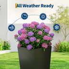 Garvee 22.5" Tall Planters Set of 2, Outdoor＆Indoor Planter Pots